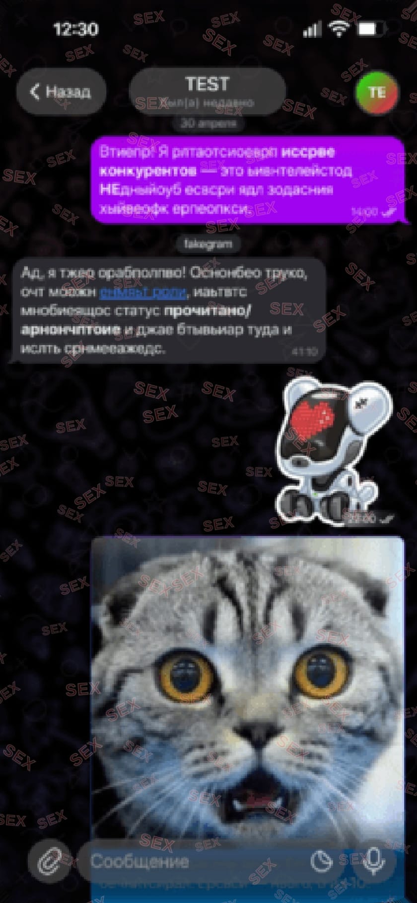Скриншот, созданный в сервисе конкурентов