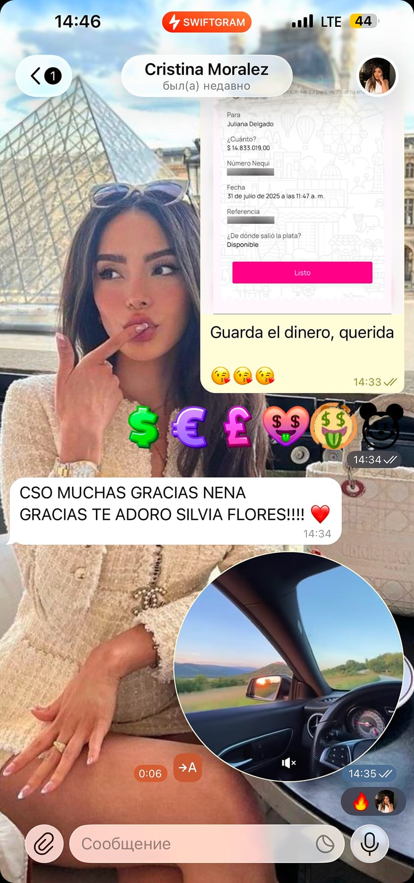 Вариант скриншота Fakegram